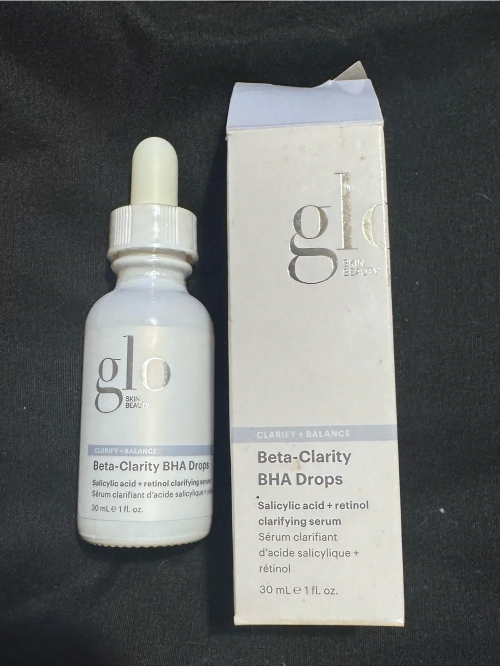 Glo Skin Beauty Beta-Clarity BHA Drops - White with Light Blue Accent